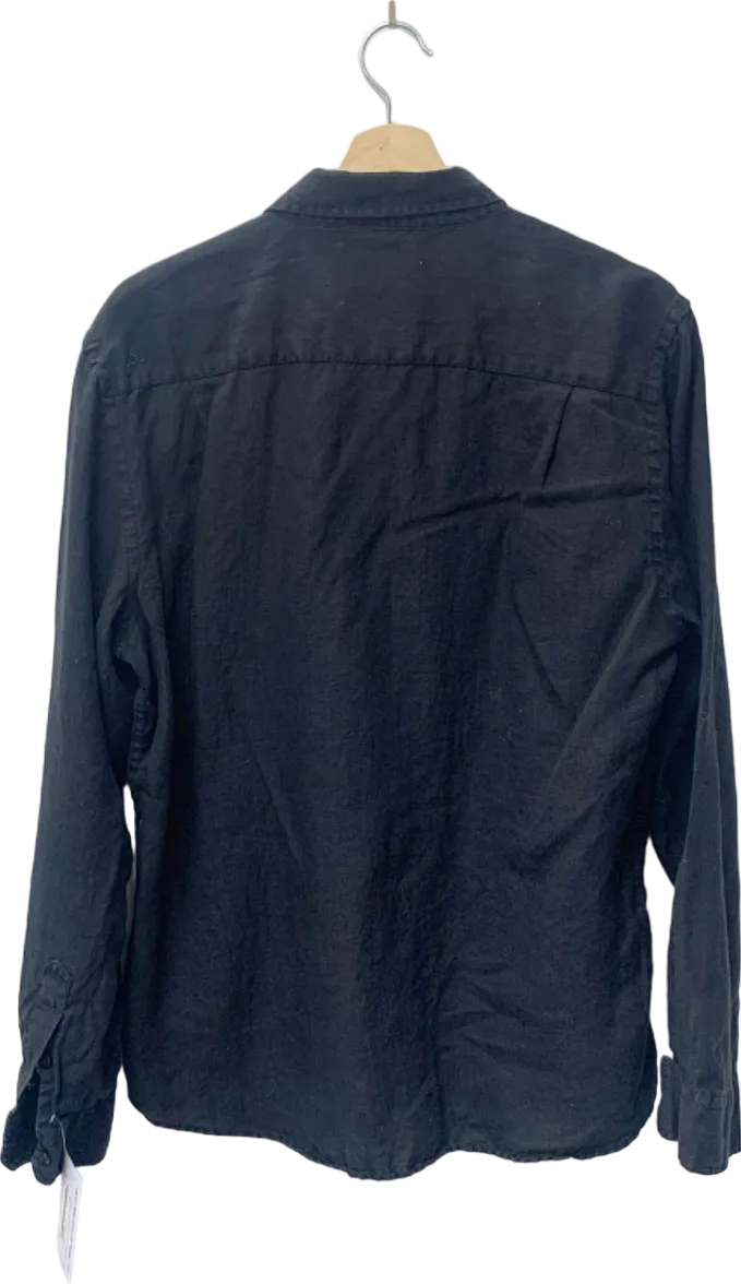 Oliver Jane Black Linen Shirt XL