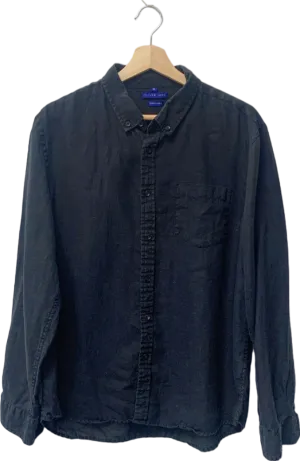 Oliver Jane Black Linen Shirt XL