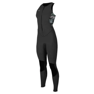 O'Neill Womens Bahia 1.5mm F/Z Sleeveless Wetsuit - Blk/Baylen/Ol