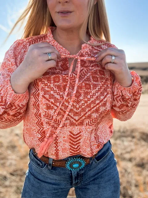 Orange You Glad It’s The Weekend Blouse