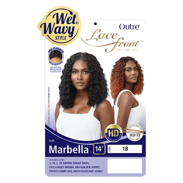Outre Synthetic Swiss Wet & Wavy Lace Front Wig - MARBELLA