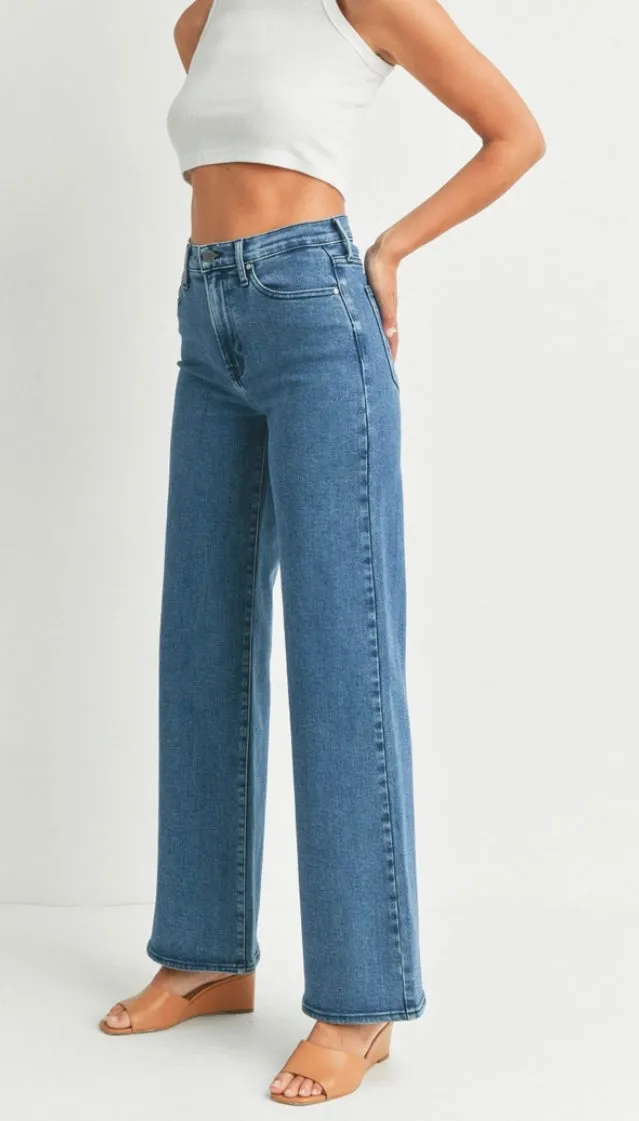 Palazzo Jean in Medium Denim