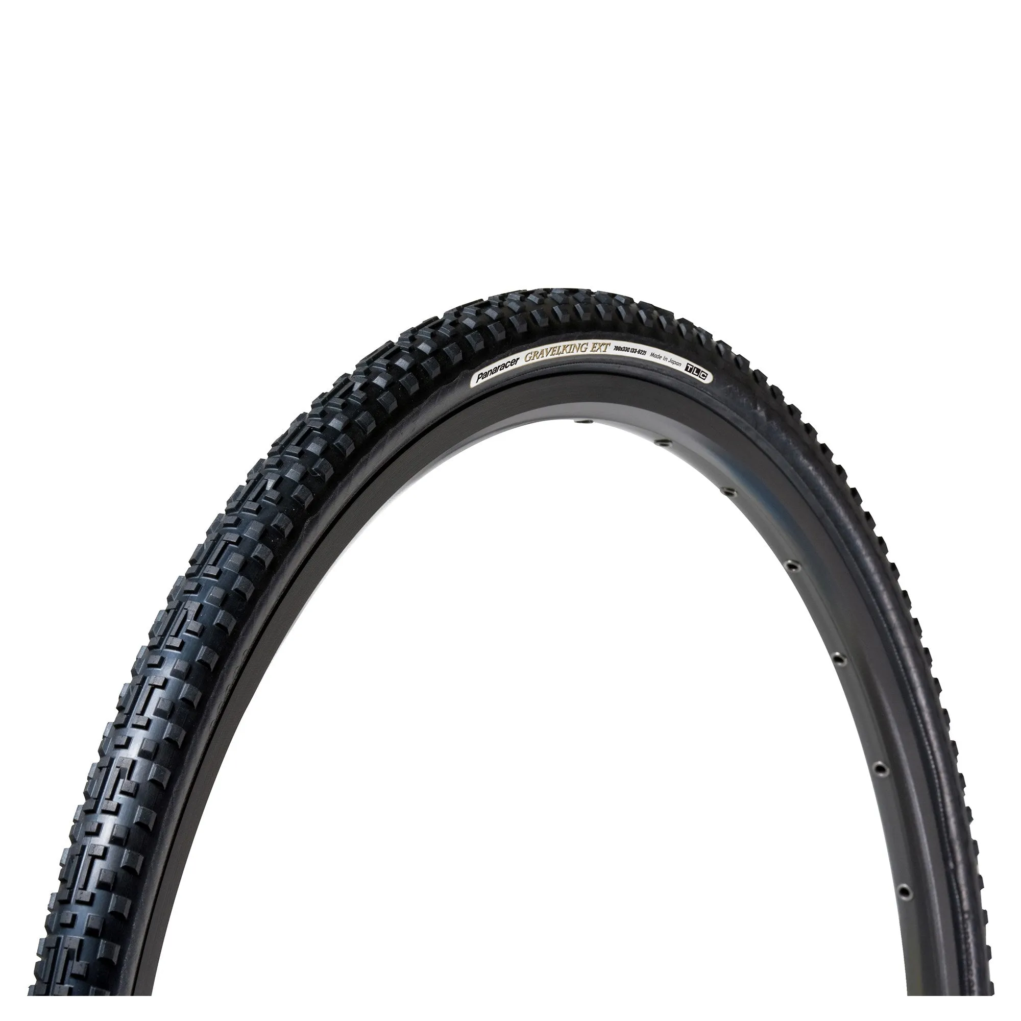 PANARACER GRAVELKING EXT TLC FOLDING TYRE BLACK/BLACK 700X33C