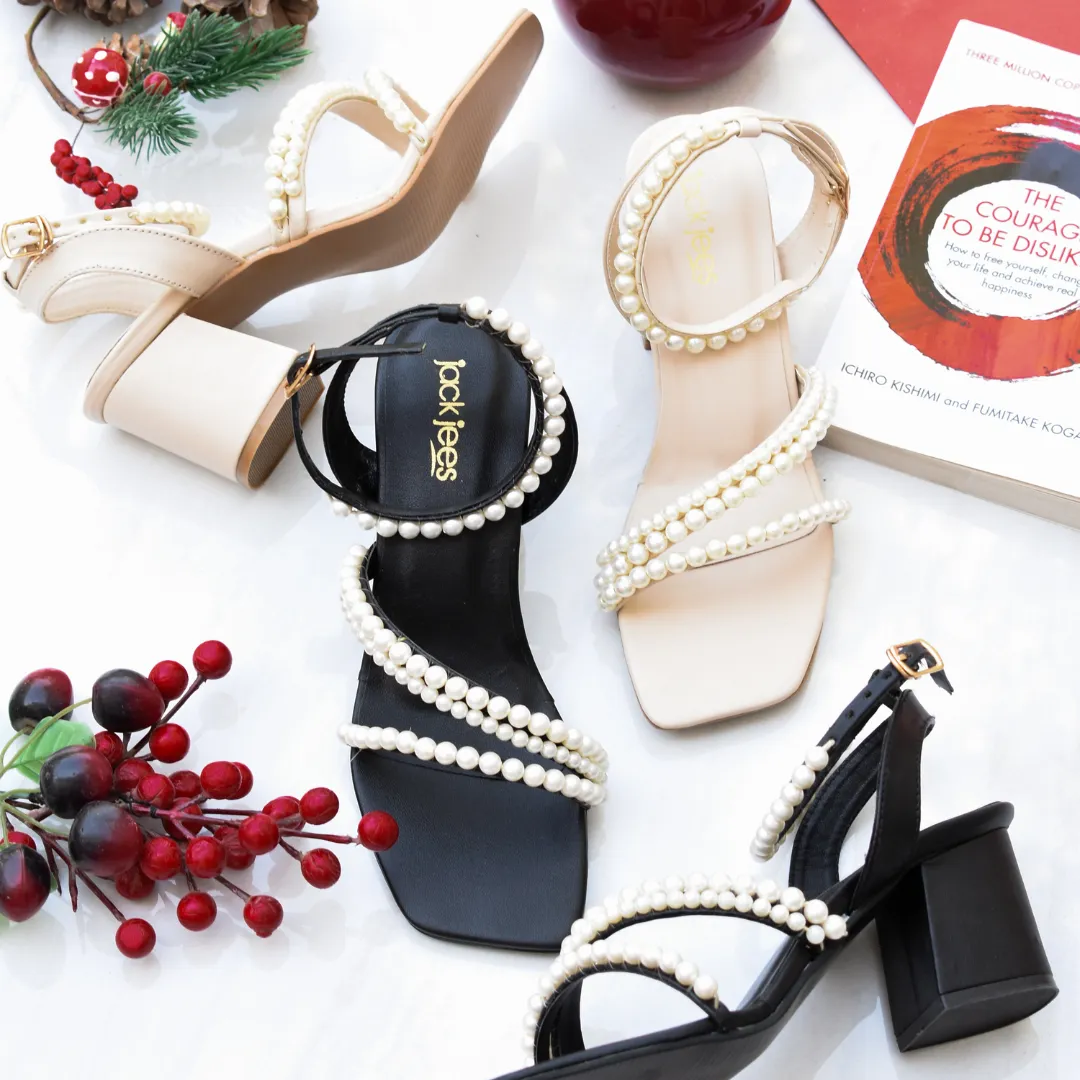 Pearl Stride Heels Black