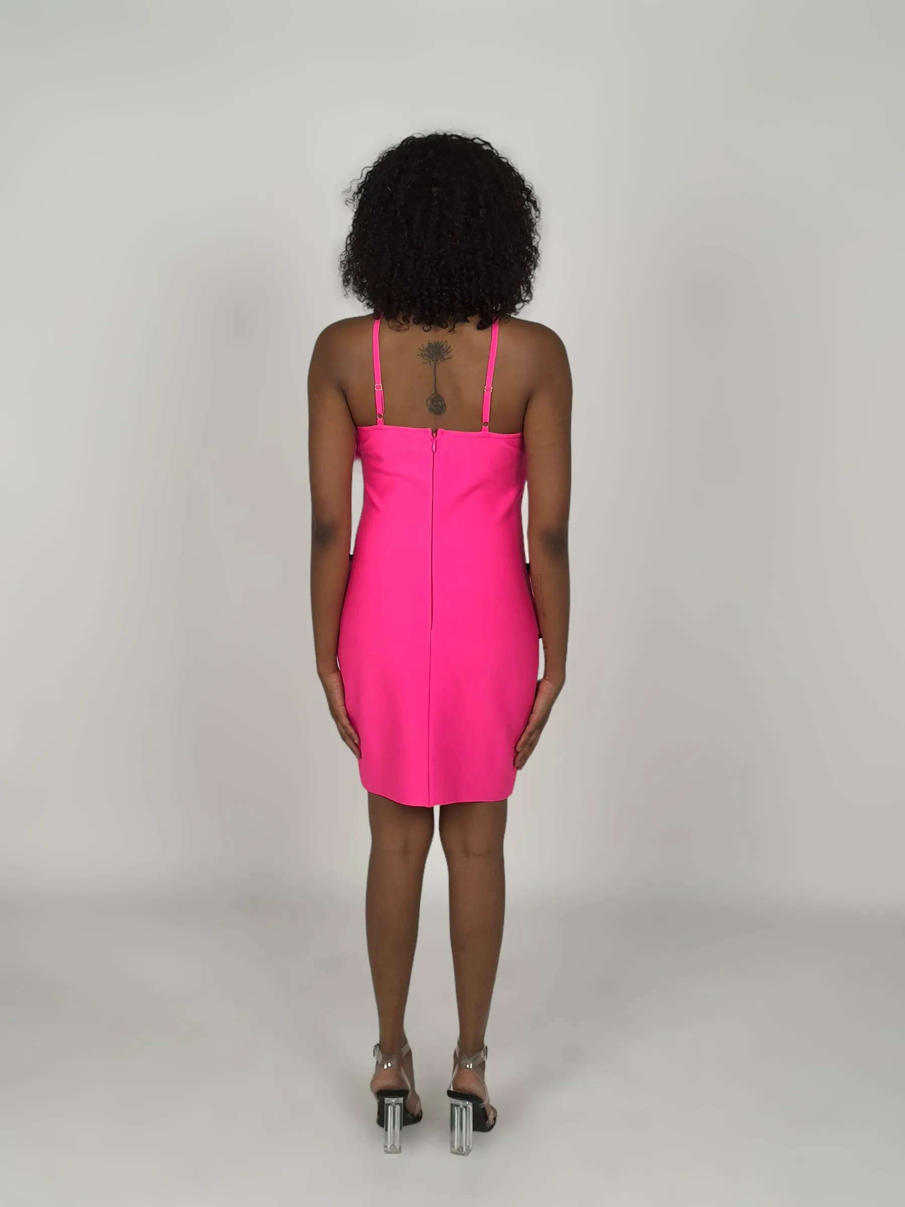 Pink Halter Party Dress
