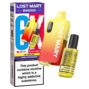 PINK LEMONADE - LOST MARY BM6000 DISPOSABLE VAPE - 20MG(2%)