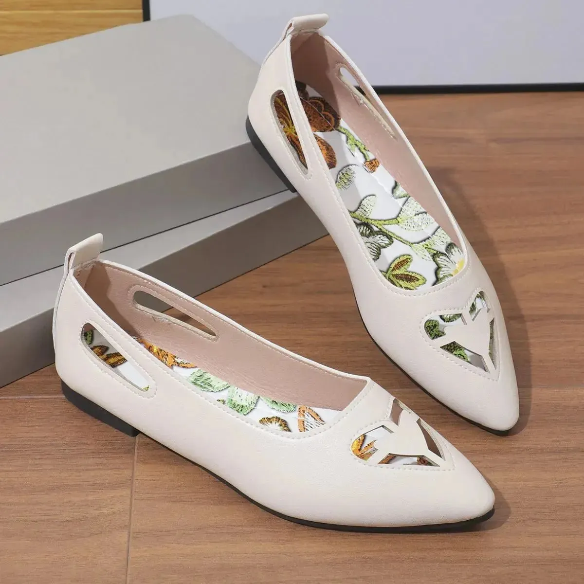 Point Toe Flats Slip-Ons