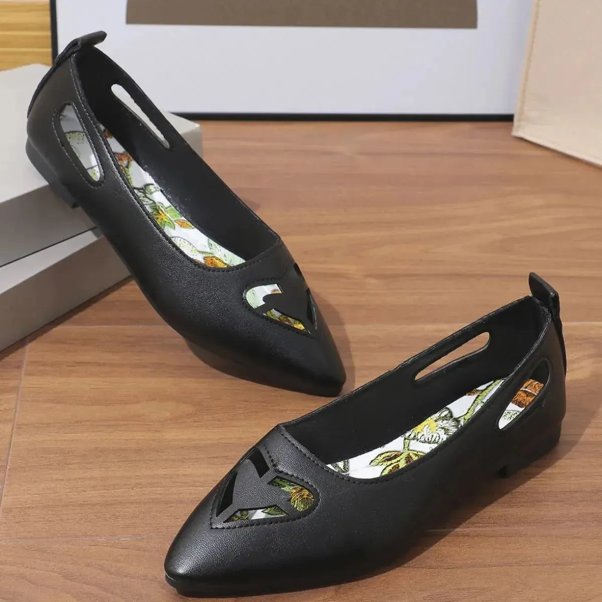 Point Toe Flats Slip-Ons