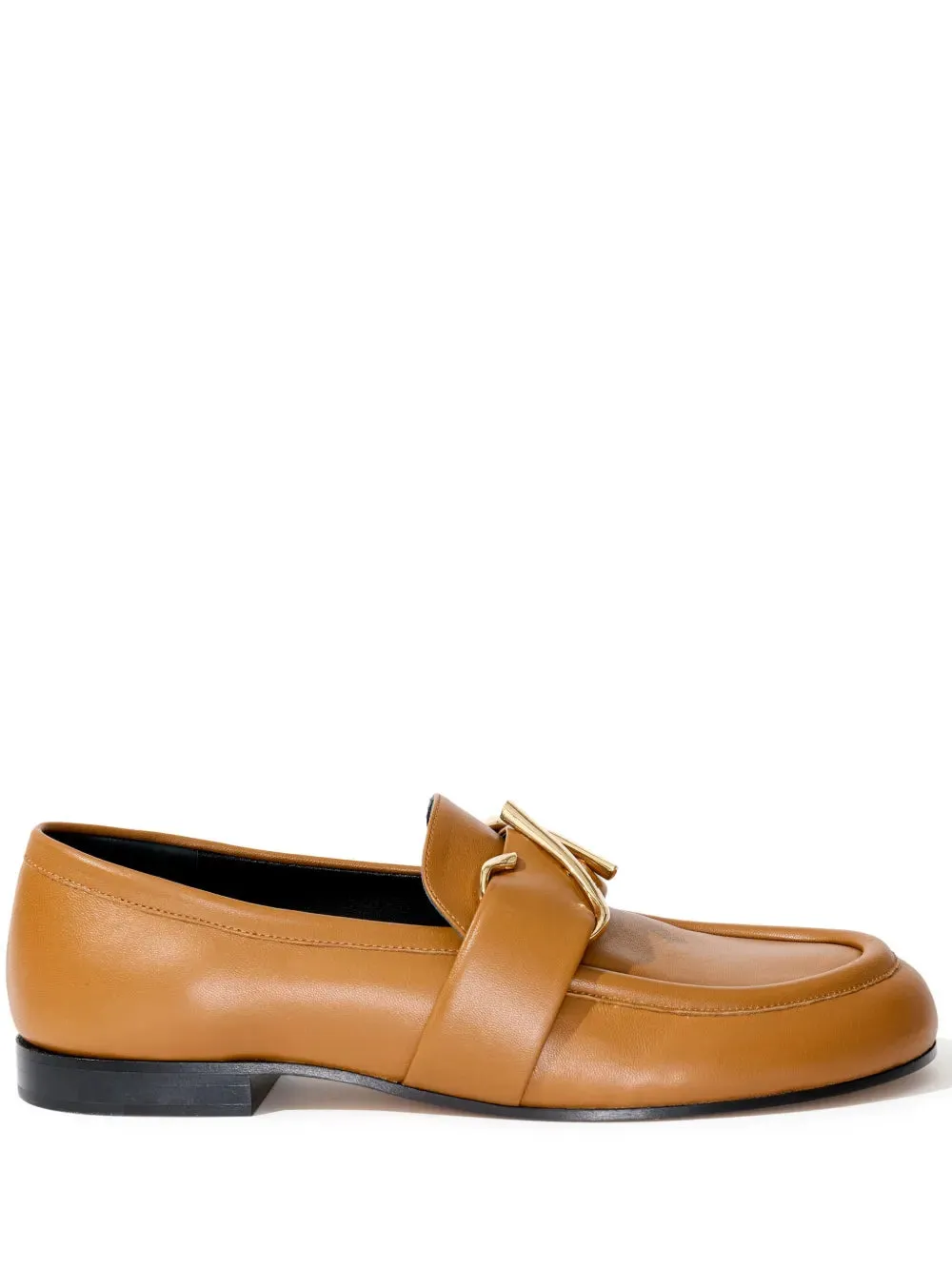 Proenza Schouler monogram-plaque embossed-leather loafers