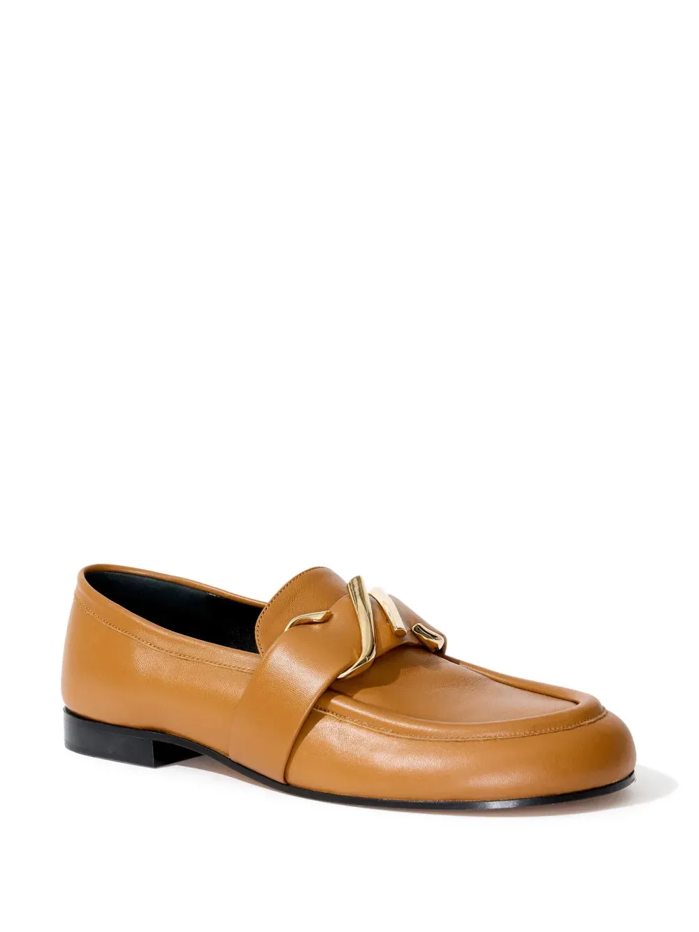 Proenza Schouler monogram-plaque embossed-leather loafers