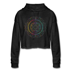 Rainbow Mandala Cropped Hoodie