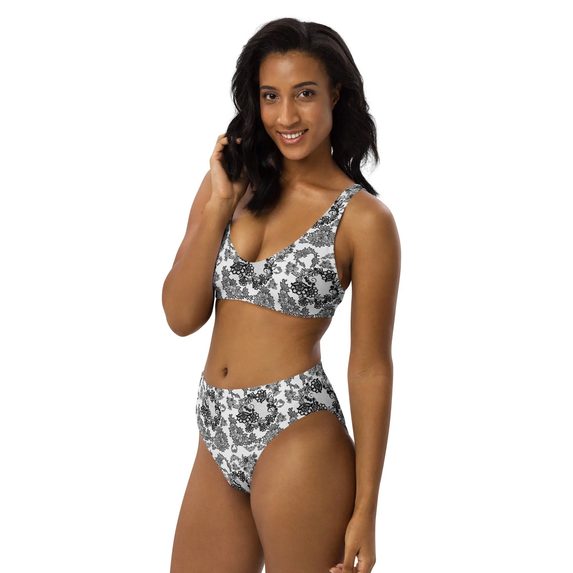 Recycled high-waisted bikini 'Lace'
