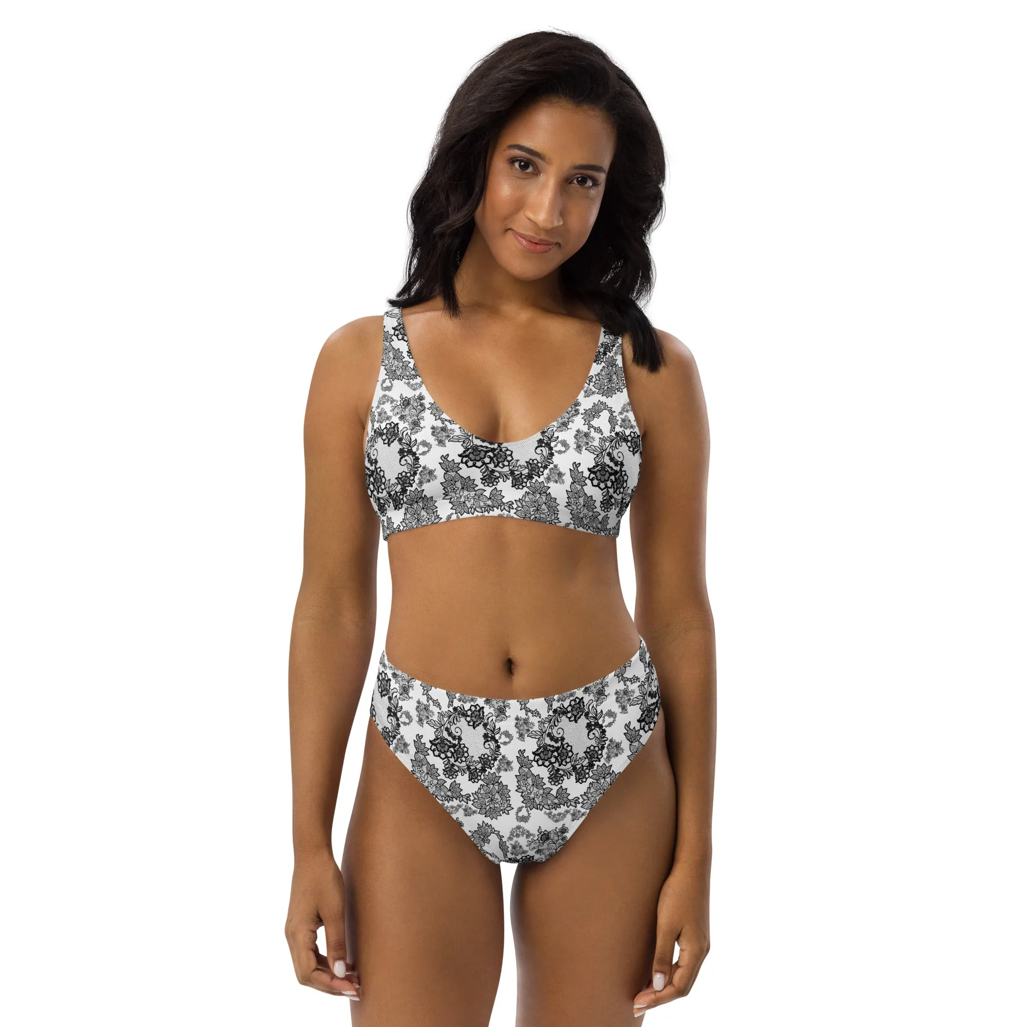 Recycled high-waisted bikini 'Lace'