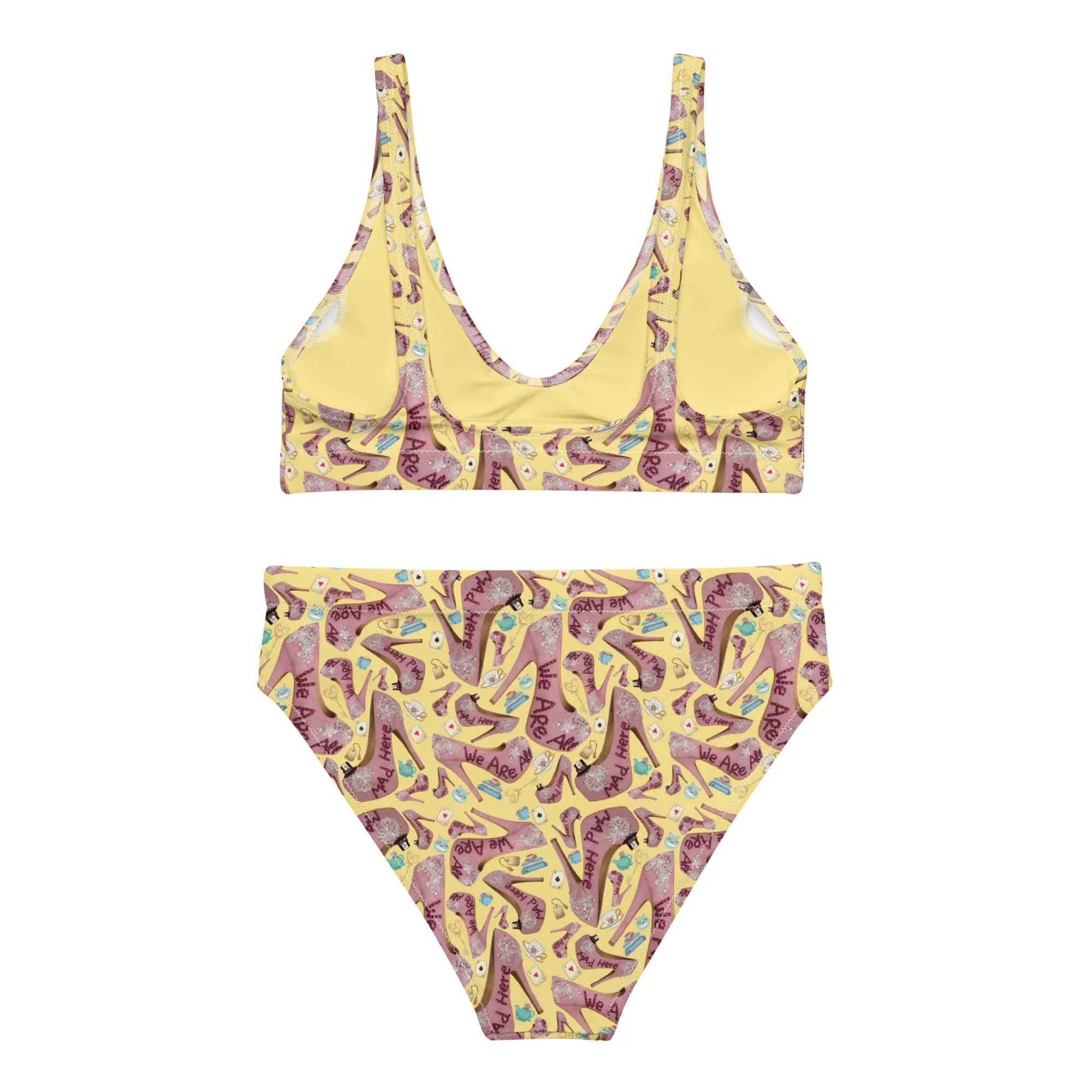 Recycled high-waisted bikini 'Tea Party'