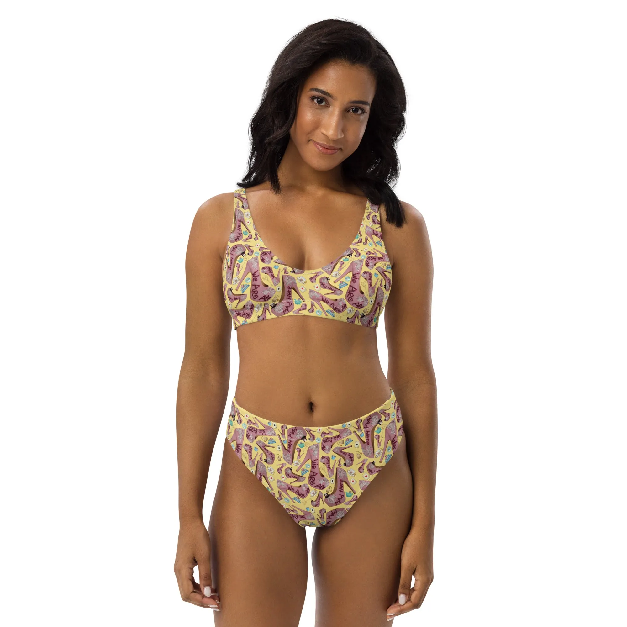 Recycled high-waisted bikini 'Tea Party'