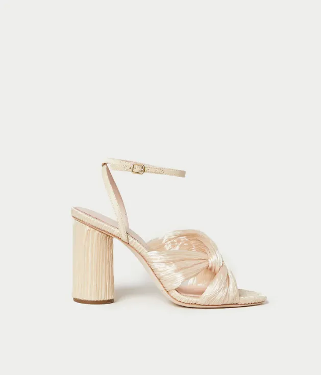 Reed Pleated Twist Sandal