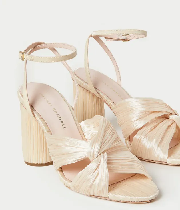 Reed Pleated Twist Sandal