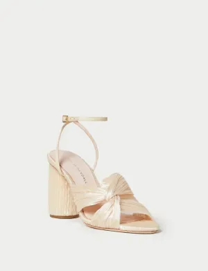 Reed Pleated Twist Sandal