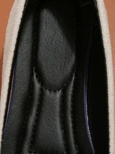Rhinestone platte slip-ons