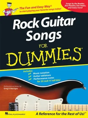 ROCK GUITAR SONGS FOR DUMMIES GTR TAB (O/P)