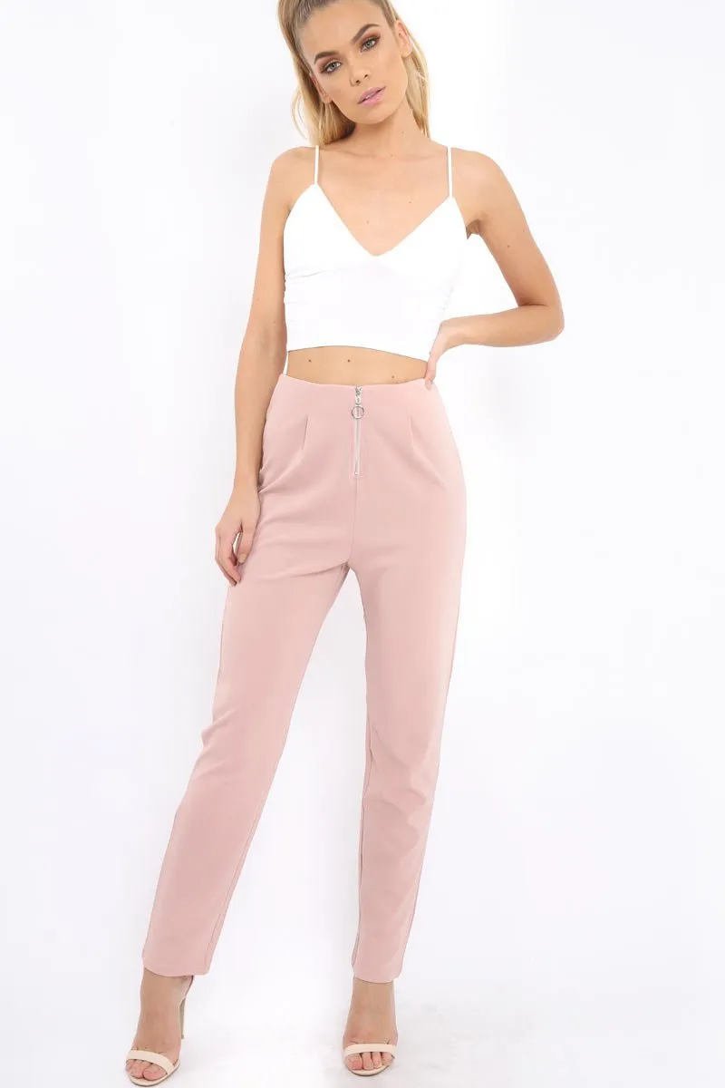 Rose High Waisted Trousers - Zeenia