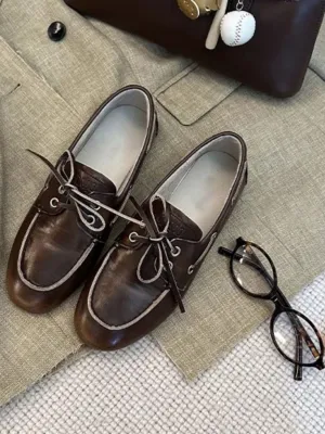 Round Toe Flat Slip-Ons