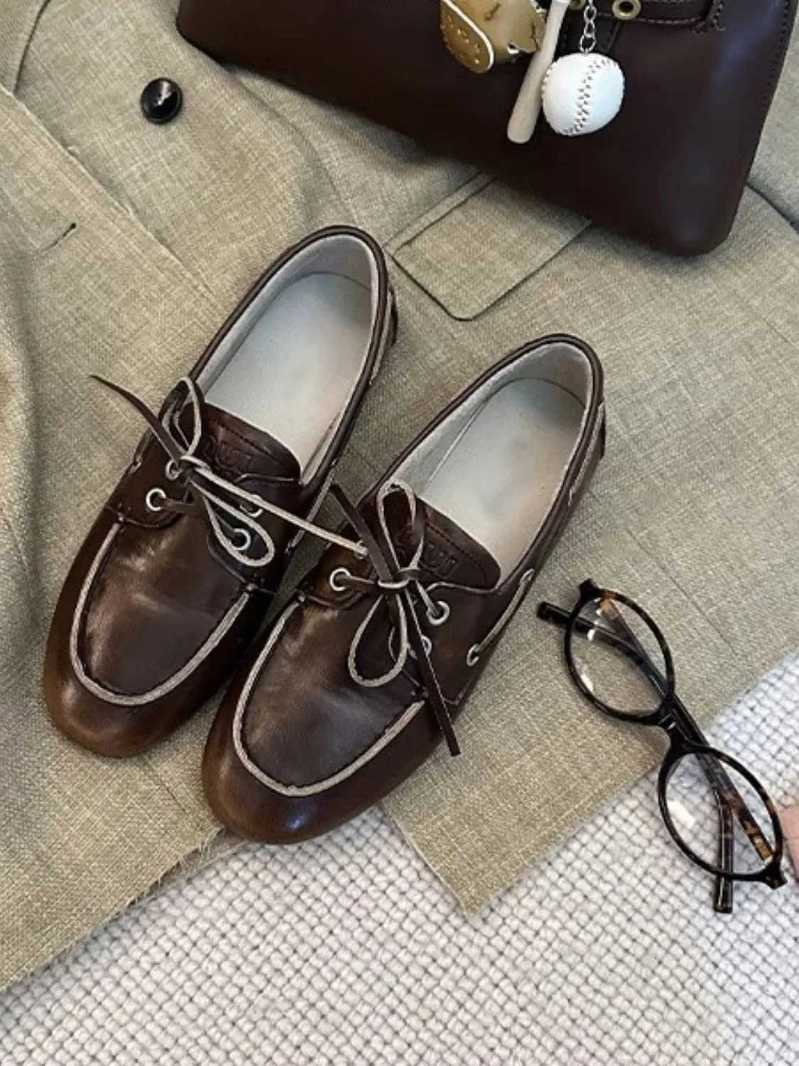 Round Toe Flat Slip-Ons