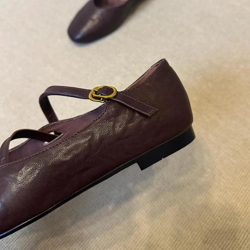 Round Toe Flats Slip-Ons