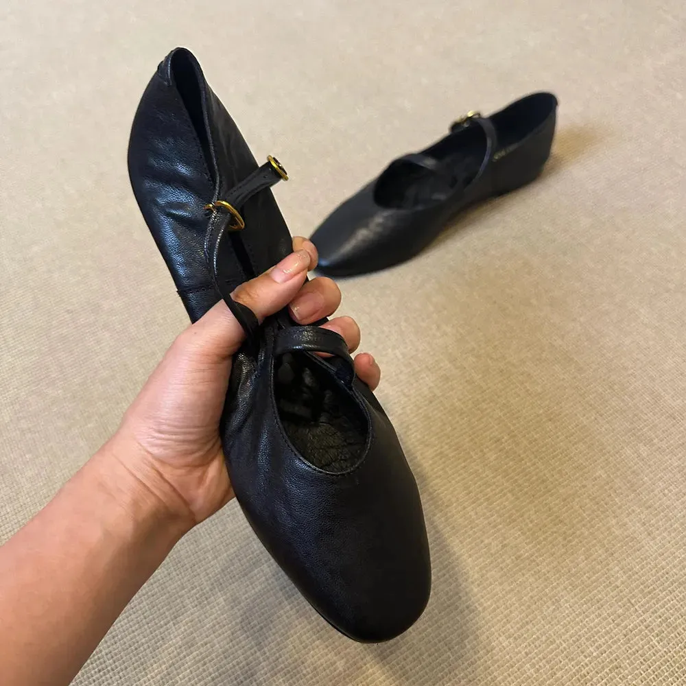 Round Toe Flats Slip-Ons
