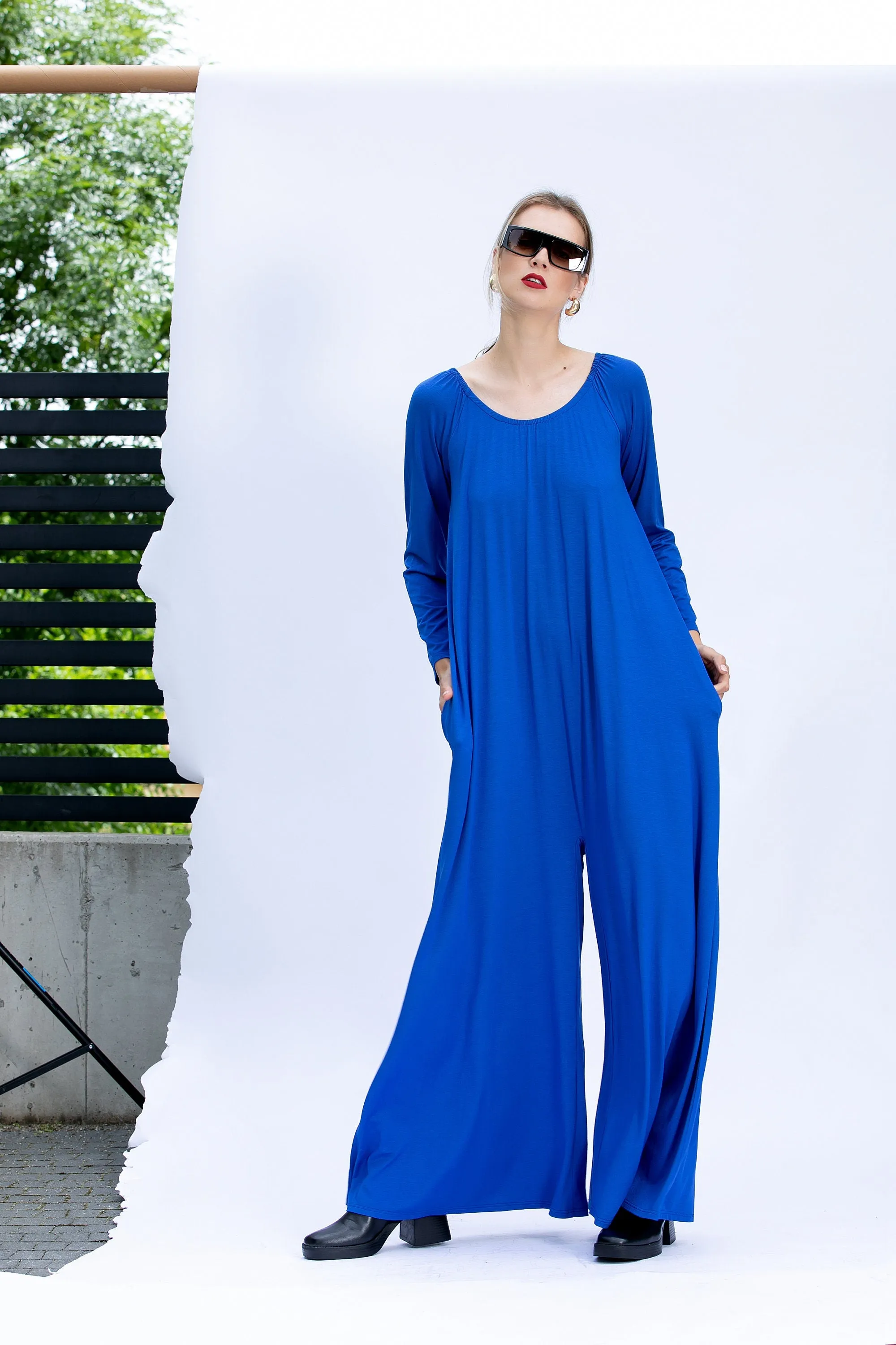 Royal Blue Wide Leg Jumpsuit