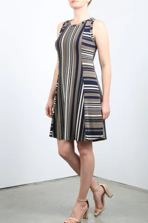 RYA Sleeveless Striped Dress