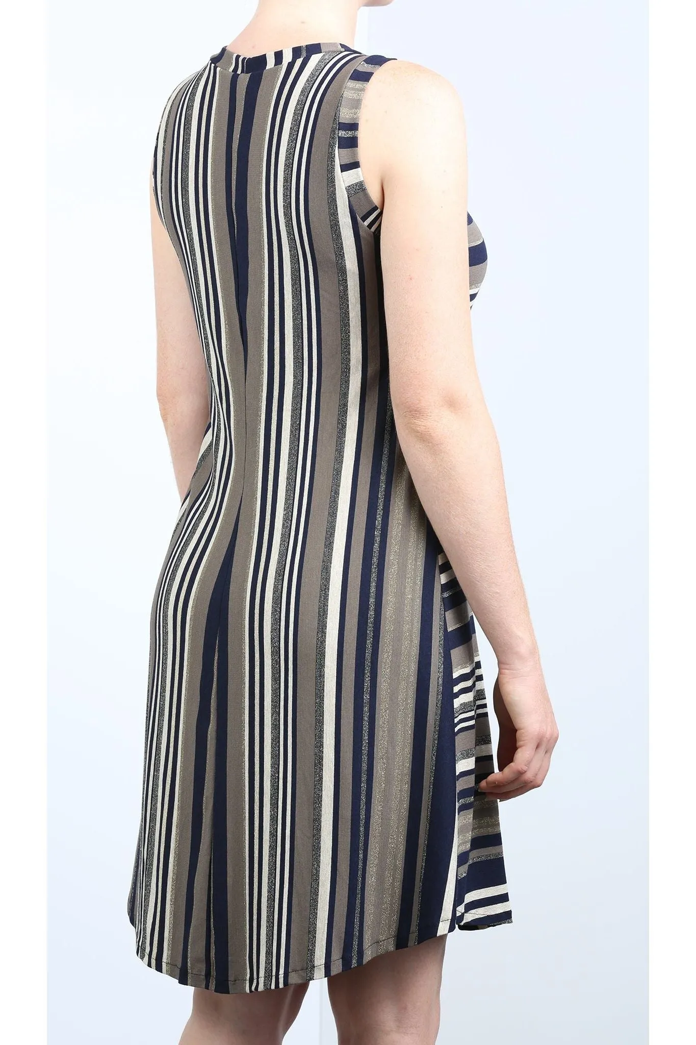 RYA Sleeveless Striped Dress