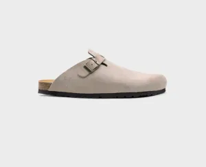 Sandgrens Toledo Closed-Toe Cork Sandal in Sandstone Beige