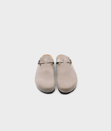 Sandgrens Toledo Closed-Toe Cork Sandal in Sandstone Beige