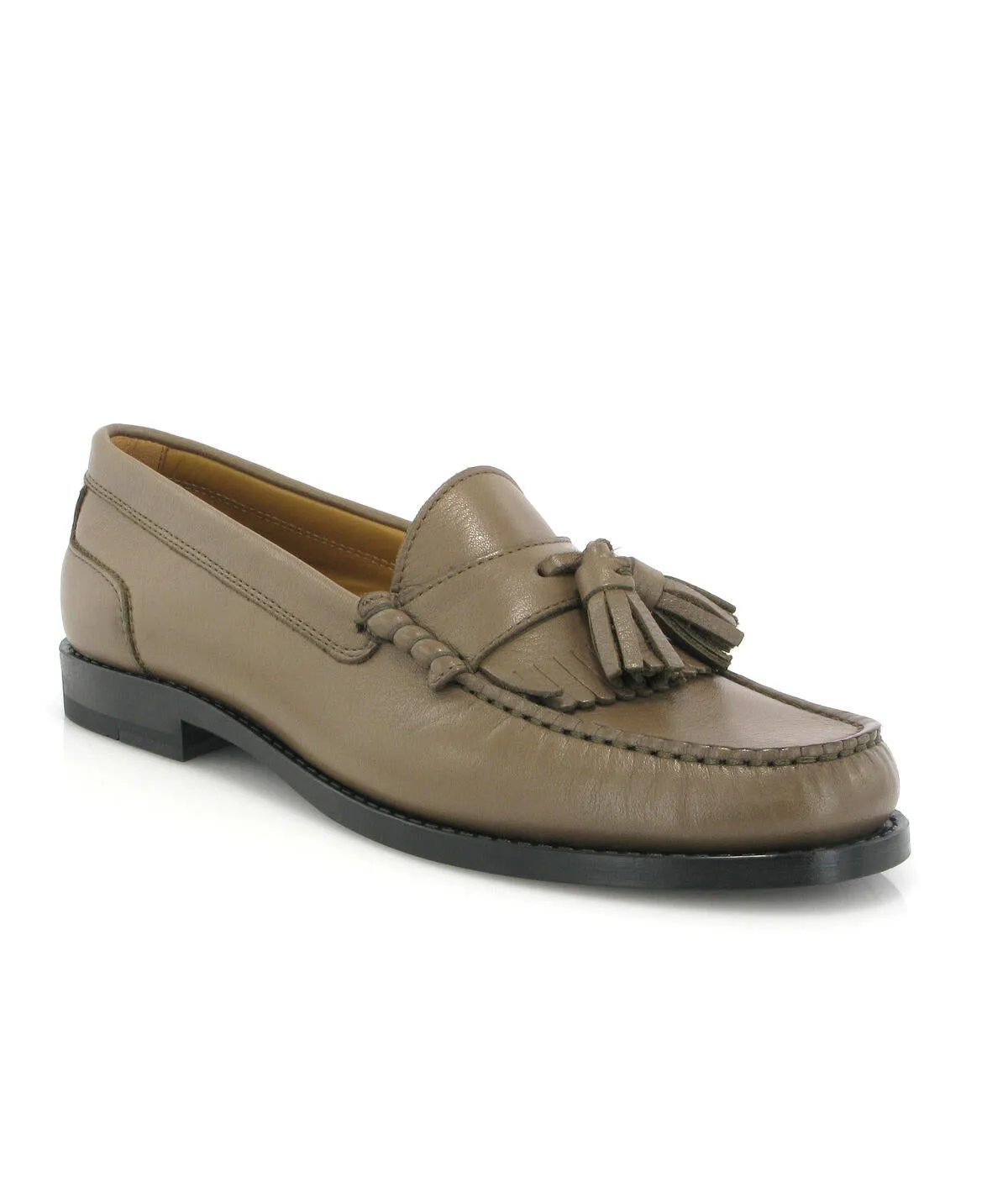 Sarah com borlas - nappa taupe
