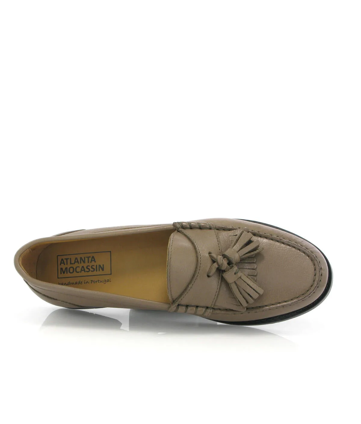 Sarah com borlas - nappa taupe