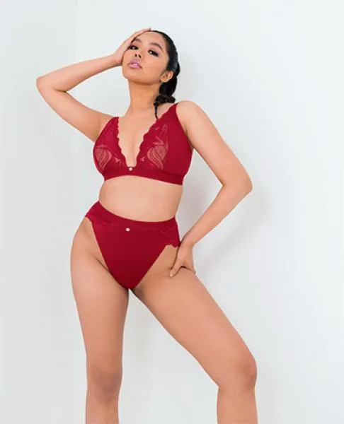 Scantilly Indulgence High Waist Brief - Red -