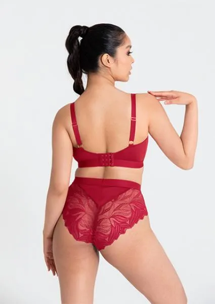 Scantilly Indulgence High Waist Brief - Red -