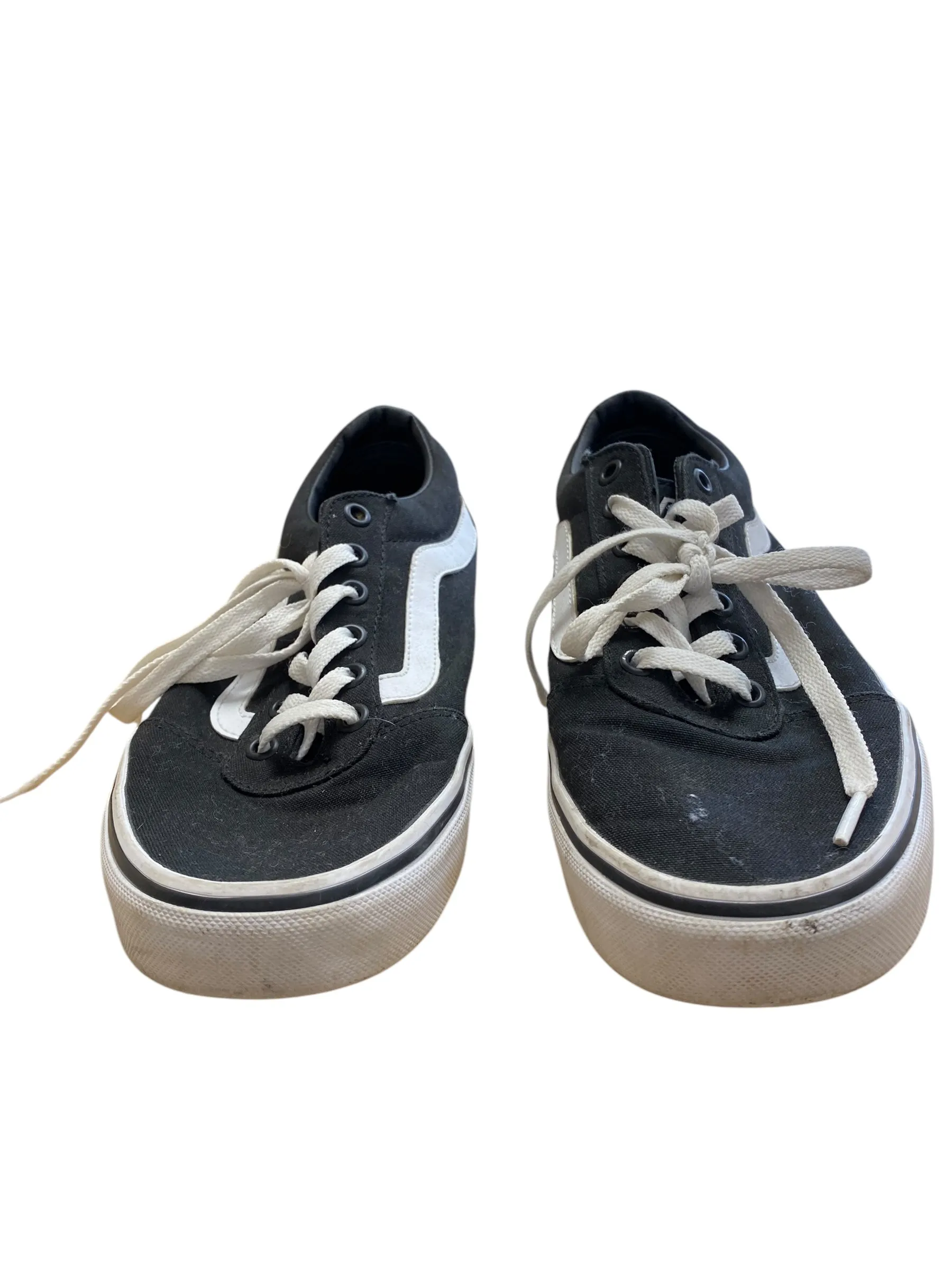 Shoes Flats By Vans In Black, Size: 9.5