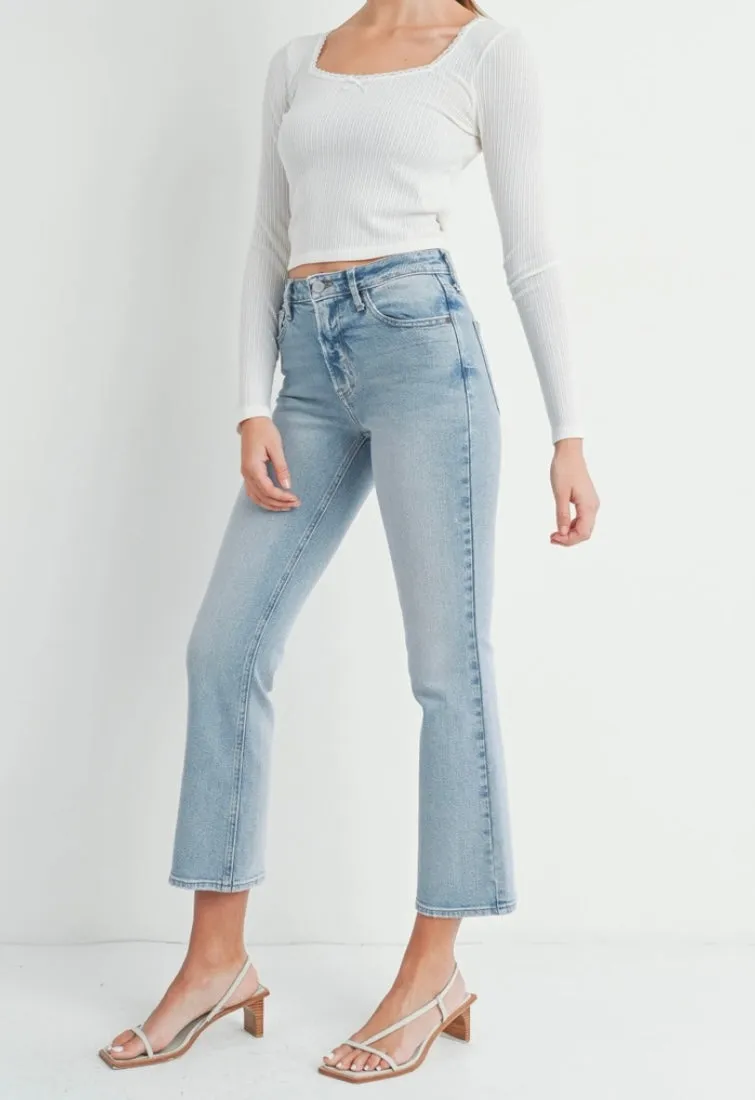 Slim Cropped Bootcut Jean