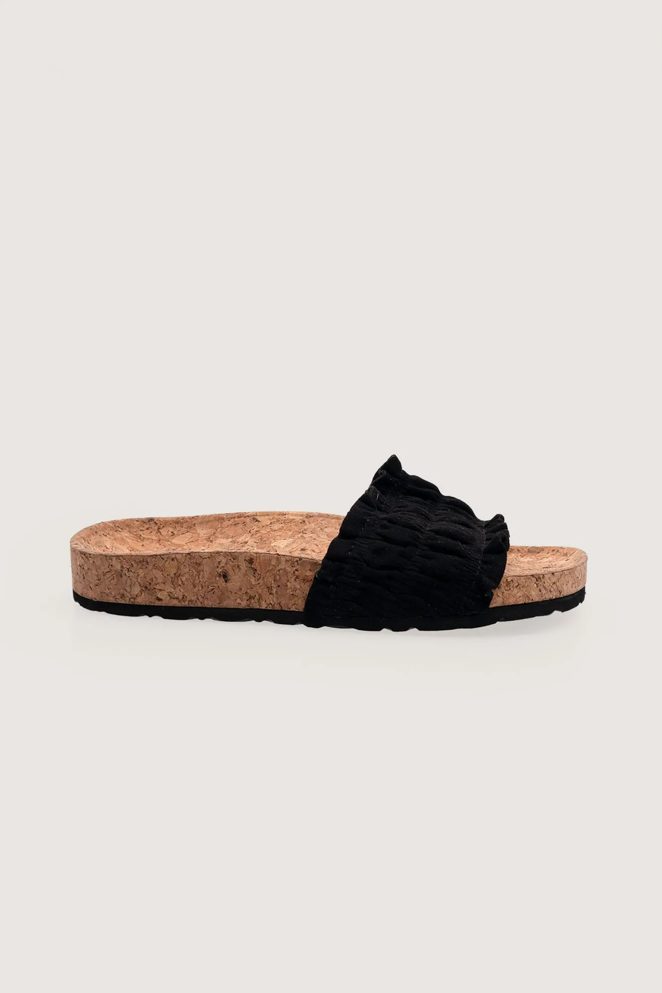 Smocked Cork Sliders