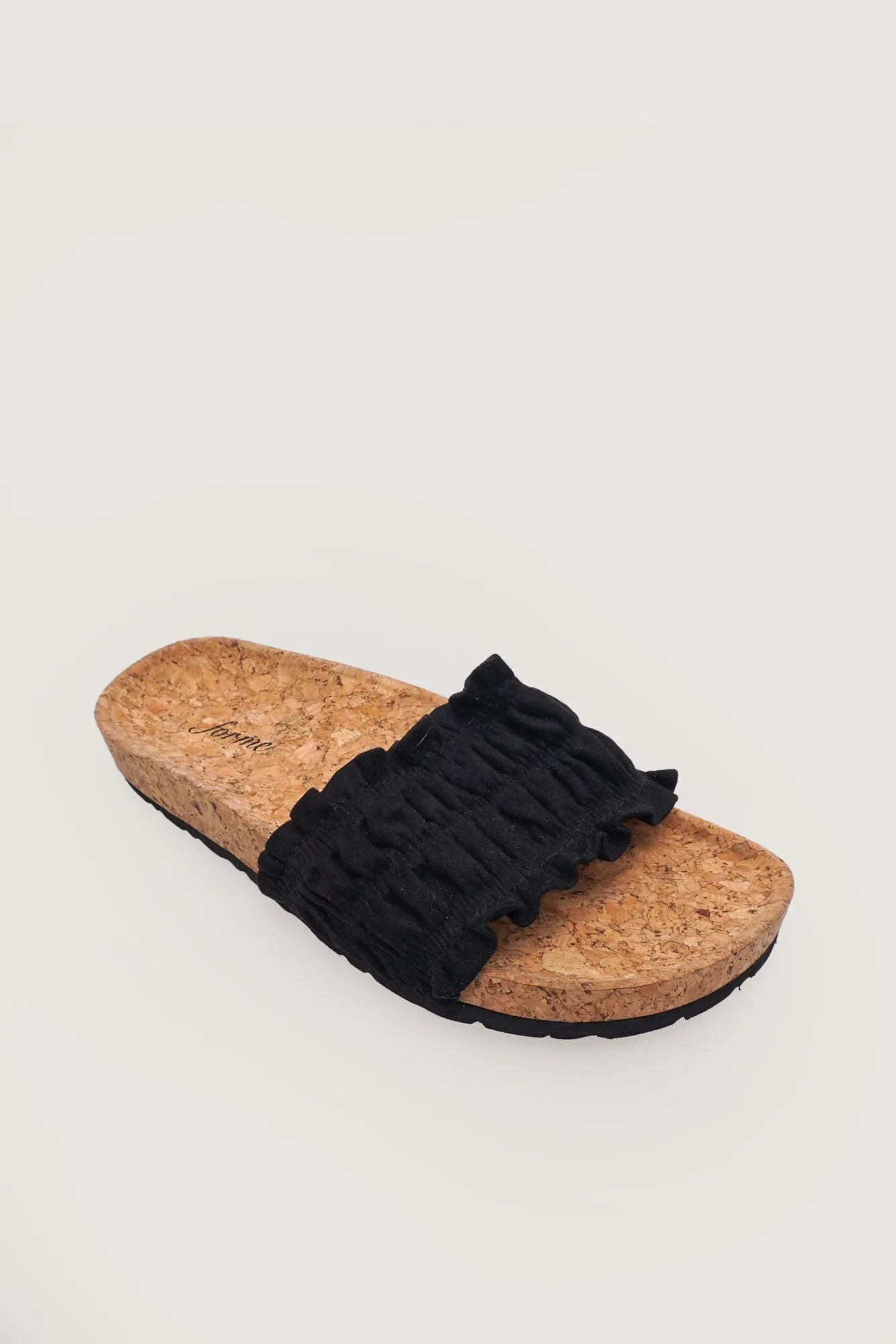 Smocked Cork Sliders