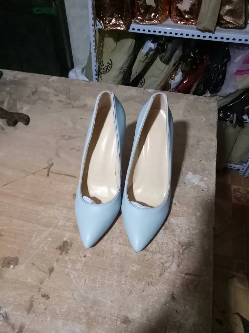 Spring pointed metal heel banquet dress women wedding shoes