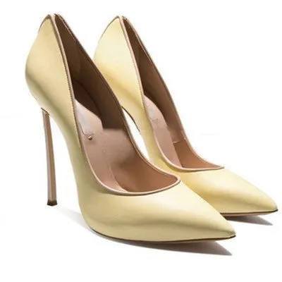 Spring pointed metal heel banquet dress women wedding shoes