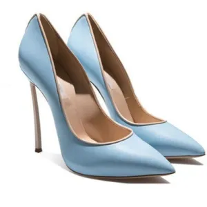 Spring pointed metal heel banquet dress women wedding shoes