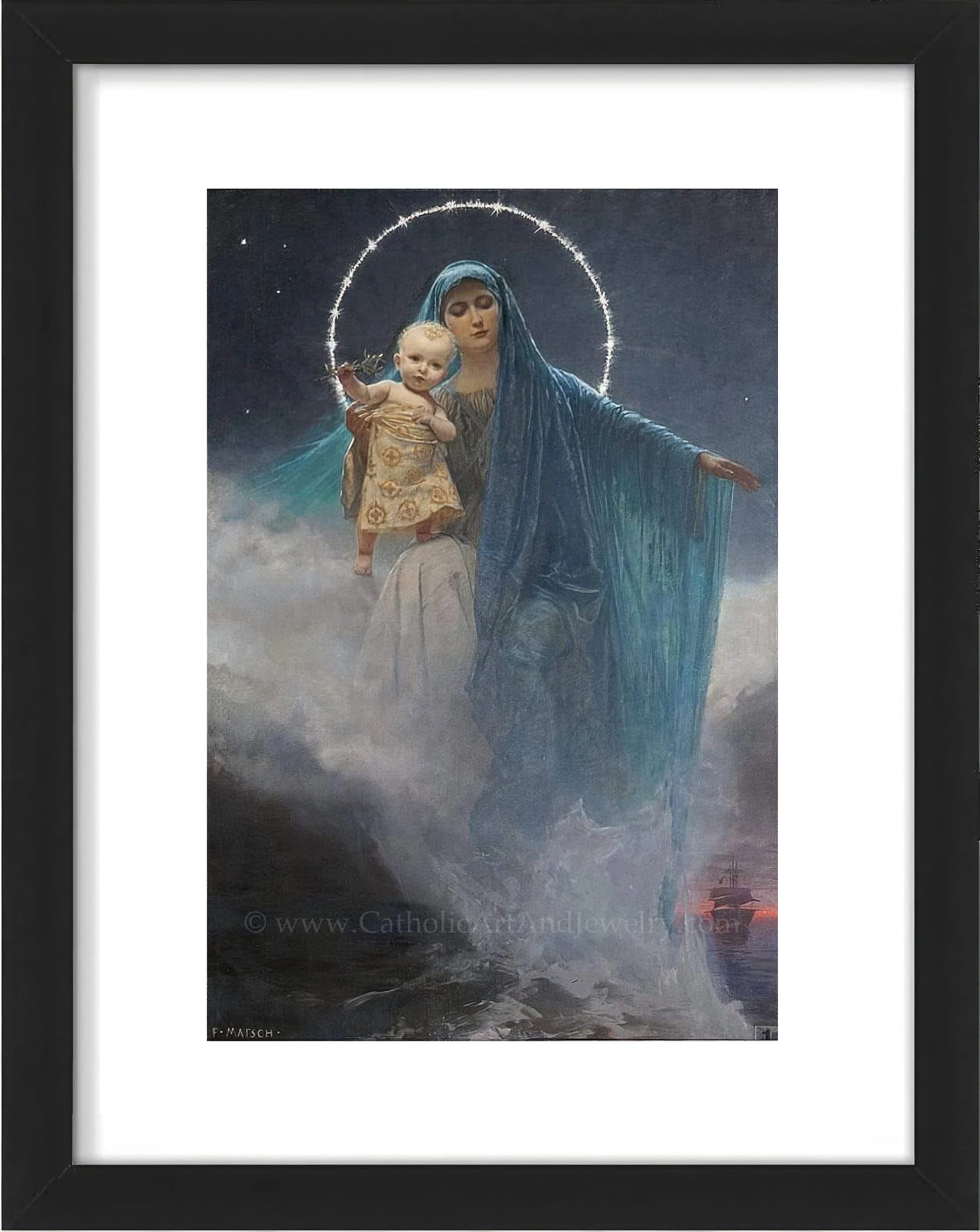 Stella Maris – Franz Matsch – Beautiful Catholic Art – Catholic Gift – Archival Quality