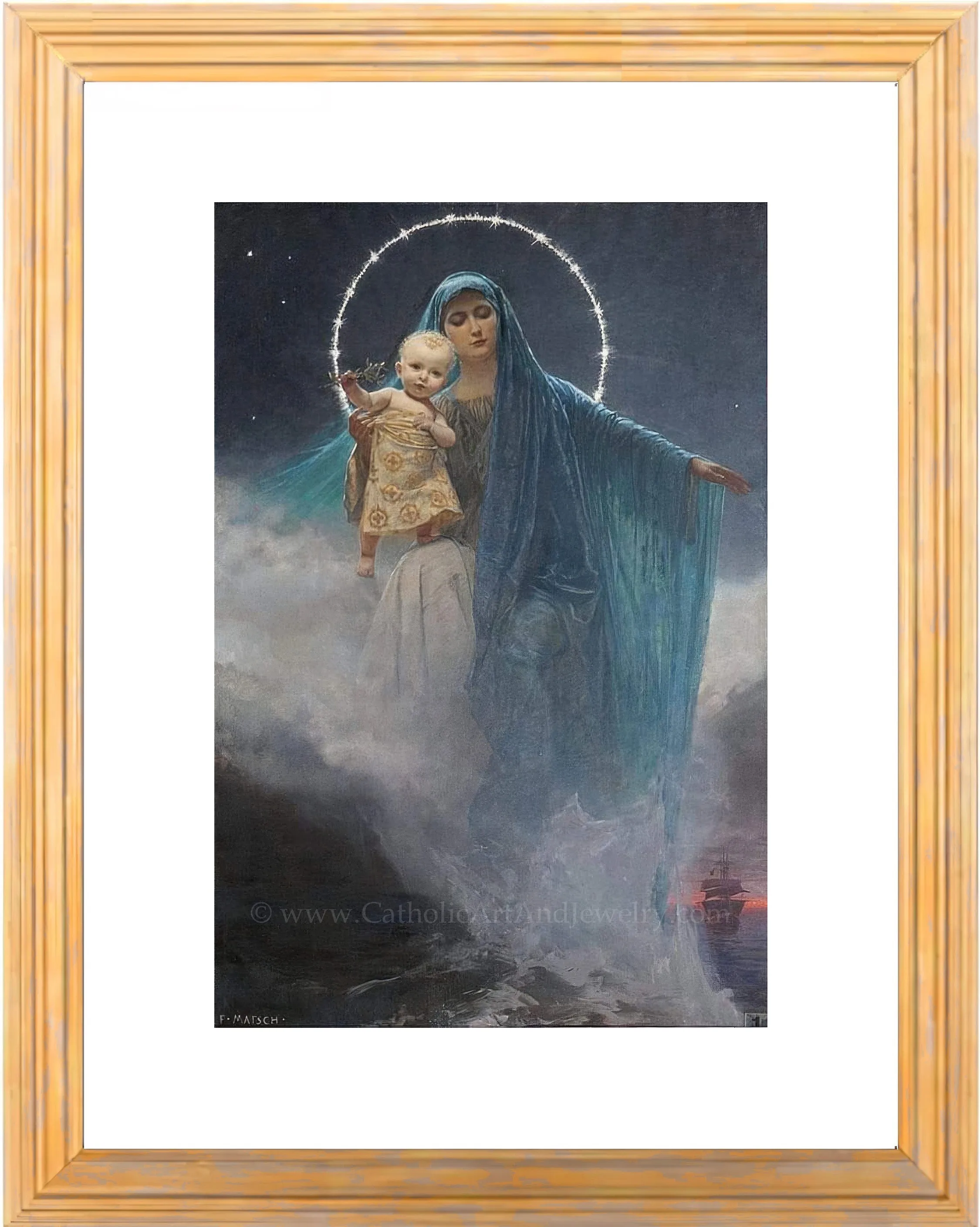 Stella Maris – Franz Matsch – Beautiful Catholic Art – Catholic Gift – Archival Quality