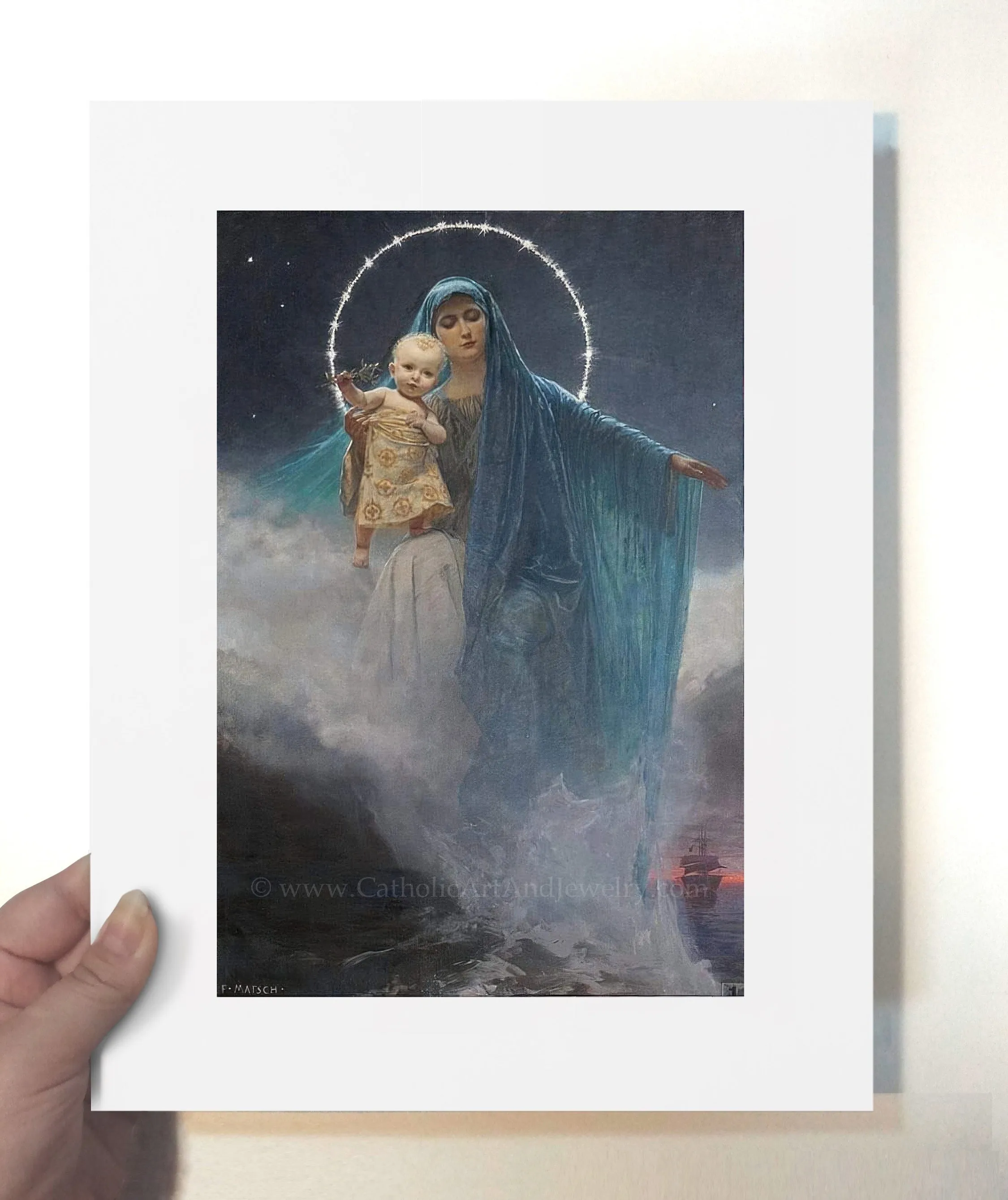 Stella Maris – Franz Matsch – Beautiful Catholic Art – Catholic Gift – Archival Quality