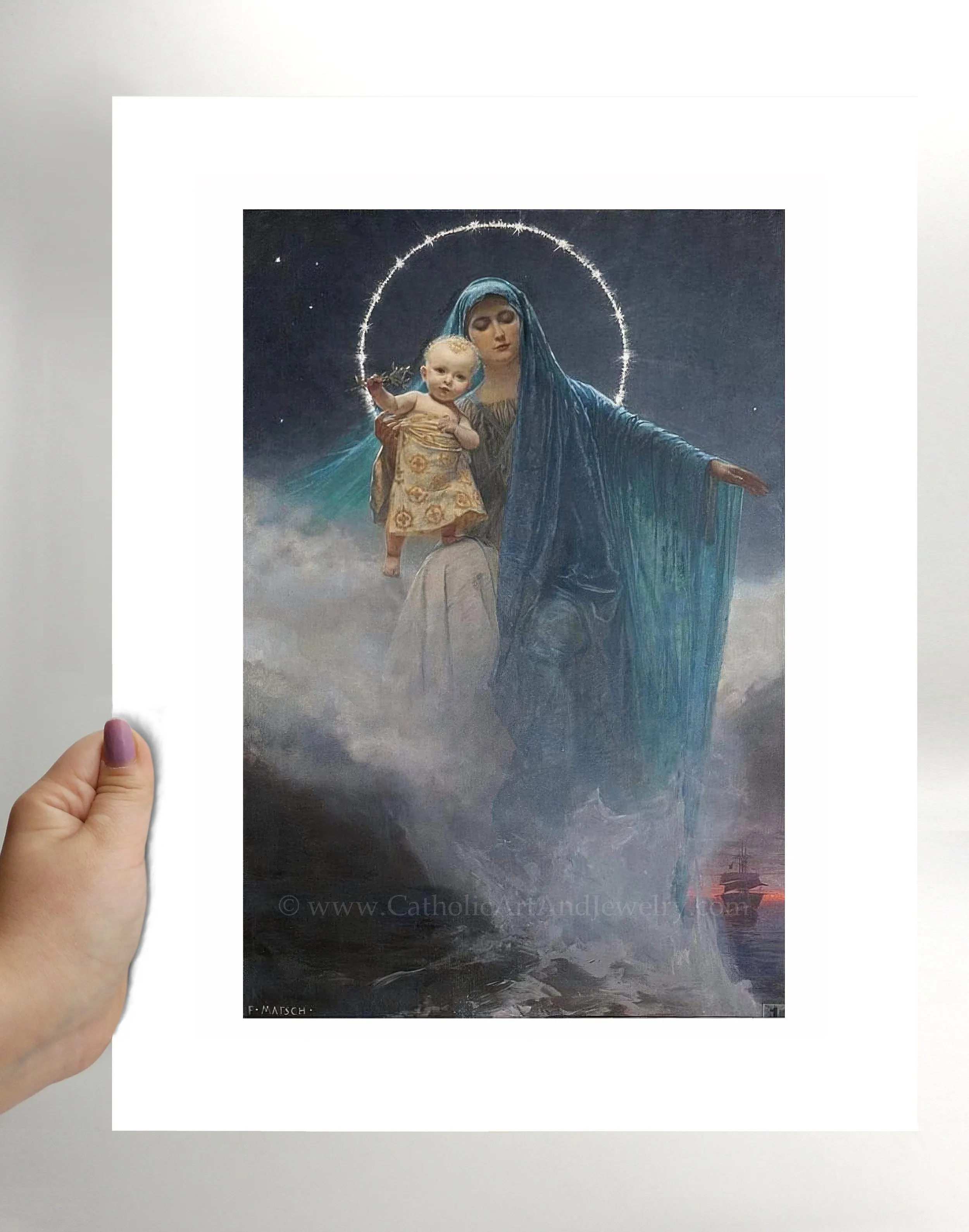 Stella Maris – Franz Matsch – Beautiful Catholic Art – Catholic Gift – Archival Quality