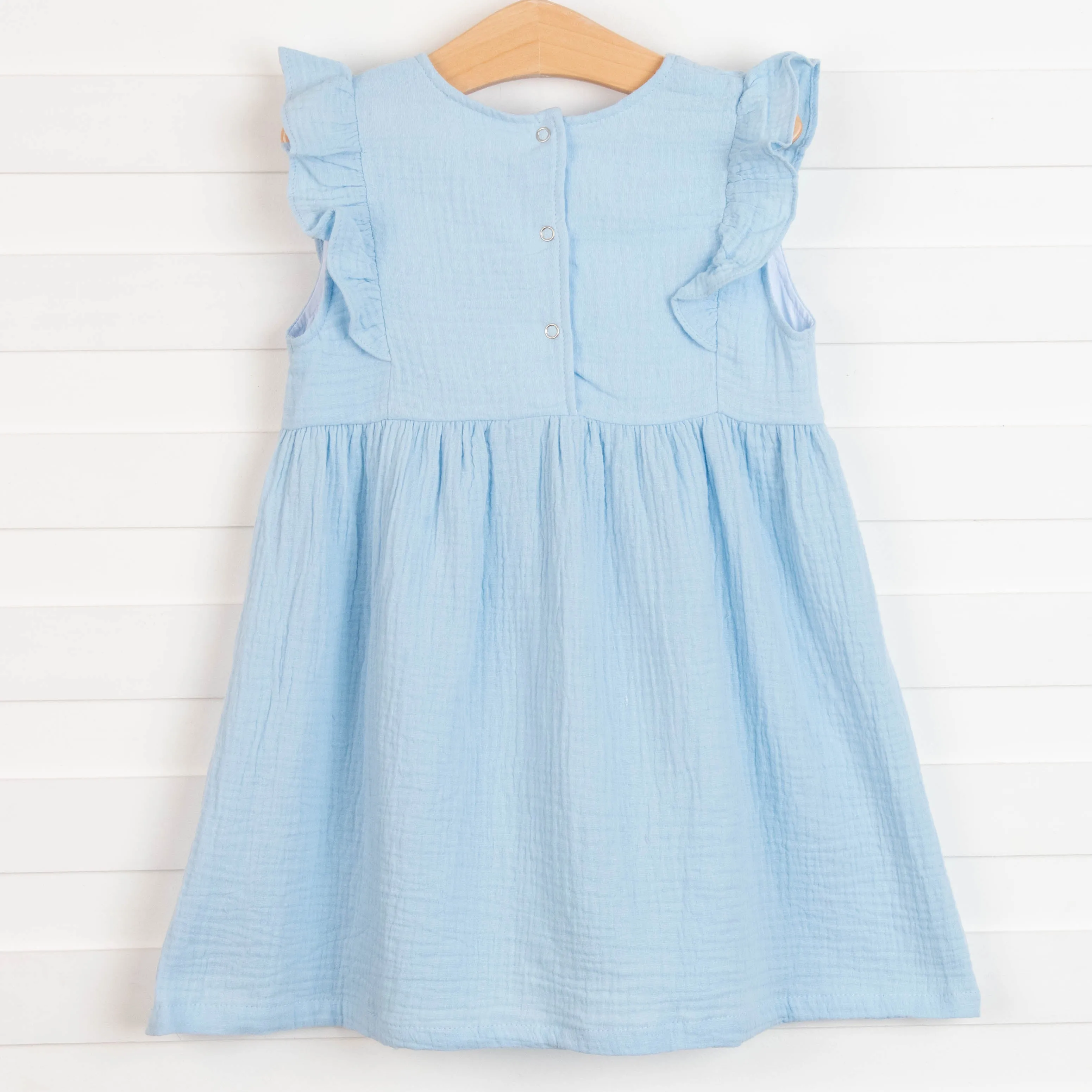 Stella Muslin Dress, Blue